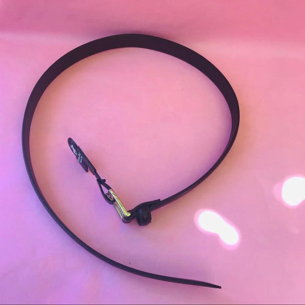 New dark brown Beverly Hills leather/handmade belt